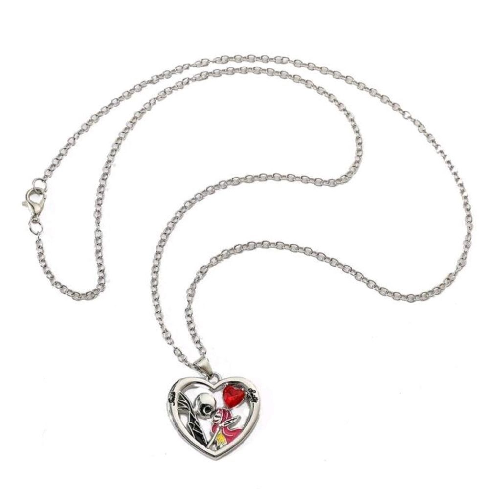 Disney Nightmare Before Christmas Necklace Jack Sally